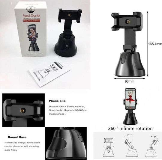 Factory Apai Genie Mobile Phone Stand with Face Detection in Black Colour