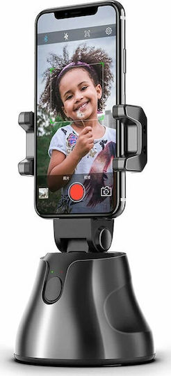 Following Face 360 Mobile Phone Stand with Face Detection in Black Colour