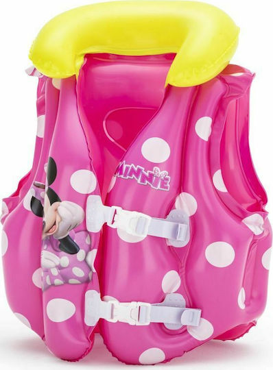 Bestway Παιδικό Γιλέκο Κολύμβησης Minnie Φουσκωτό Ροζ