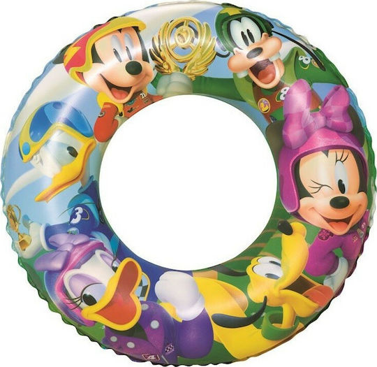 Bestway Παιδικό Σωσίβιο Κουλούρα Mickey με Διάμετρο 56εκ. για 3-6 Ετών Mickey and the Roadster Racers
