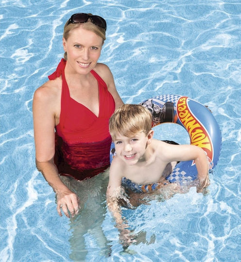 Bestway Kids' Swim Ring Hot Wheels with Diameter 51cm. for 3-6 Years Old