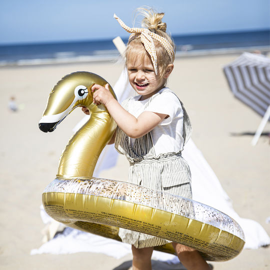 Swim Essentials Kids' Swim Ring Swan with Diameter 70cm. from 3 Years Old Gold SWE-2020SE28