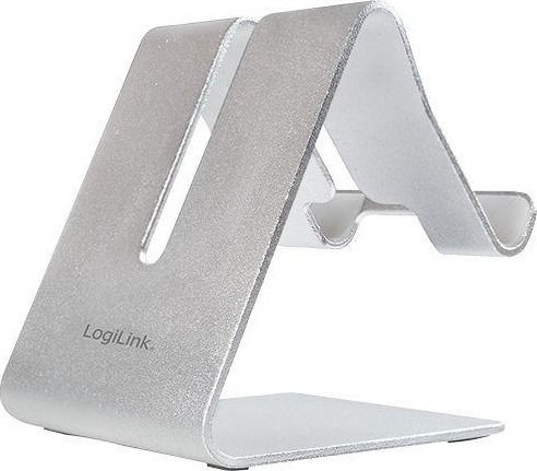 LogiLink AA0122 Desk Stand for Mobile Phone in Silver Colour