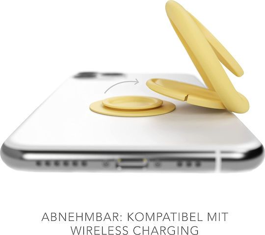 Vonmählen Backflip Ring Holder Κινητού σε Κίτρινο χρώμα