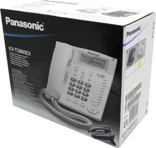 Panasonic KX-TS880 Corded Office Phone White KX-TS880EXW