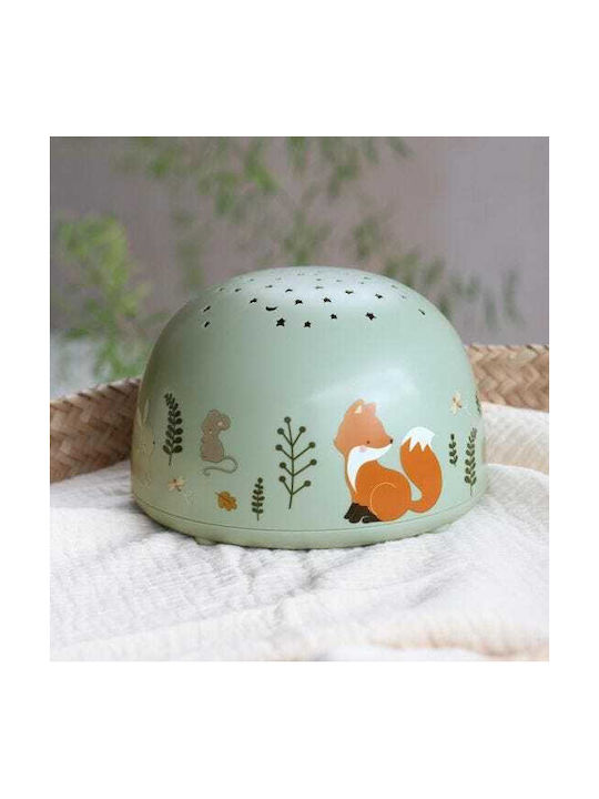 A Little Lovely Company Kids Projector Lamp with Star Projection with Color Changes Multicolour