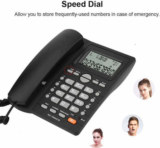 KX-T880CID Corded Office Phone Black KX-T880CID