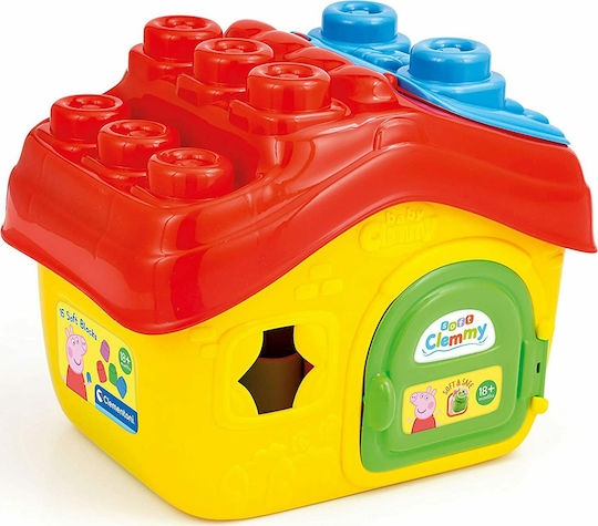 Baby Clementoni Τουβλάκια Το Πρώτο μου Σπιτάκι της Peppa με Μαλακά Τουβλάκια για 2+ Ετών 15τμχ