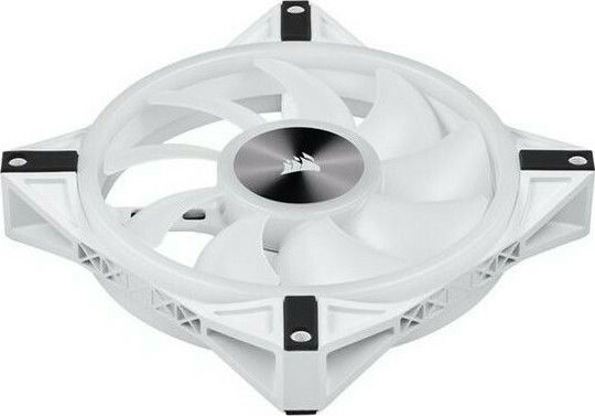 Corsair iCUE QL140 Case Fan 1250rpm 50.2cfm with RGB Lighting and 4-Pin PWM Connection White