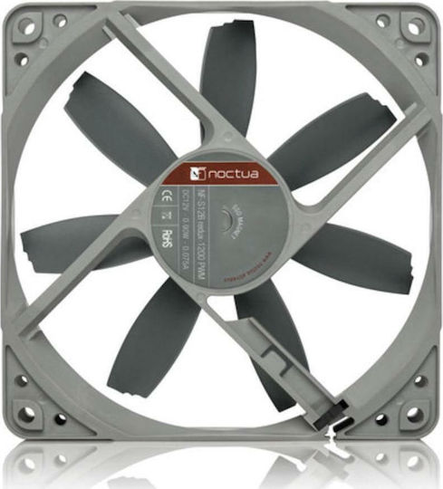 Noctua NF-S12B redux-1200 Gehäuselüfter (1200rpm / 59,21cfm) Ohne LEDs Verbindung 4-Pin PWM Graue
