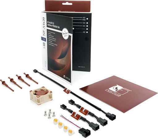 Noctua NF-A4x20 12V Case Fan 40mm 5000rpm 5.53cfm Without LED Lighting and 3-Pin Connection Brown