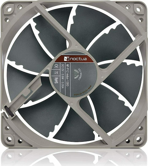 Noctua NF-P12 redux -1300 Case Fan 120mm (1300rpm / 70.7cfm) Without LED Lighting and 4-Pin PWM Connection Gray