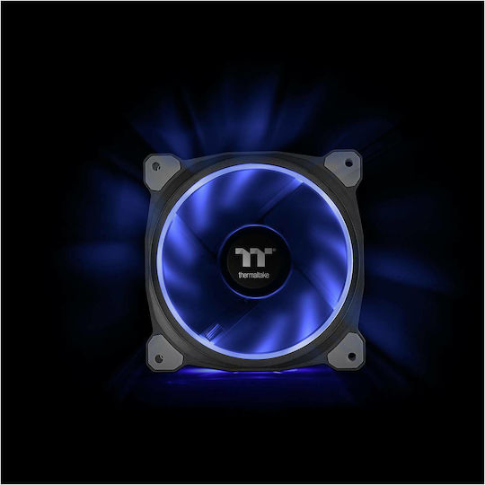 Thermaltake Riing Plus 14 RGB Radiator Fan TT Premium Gehäuselüfter 140mm mit Verbindung 4-Pin PWM 5Stück Schwarz