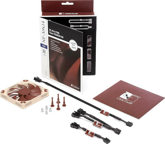 Noctua NF-A9x14 Case Fan 92mm (2200rpm / 29.72cfm) Without LED Lighting and 4-Pin PWM Connection Brown