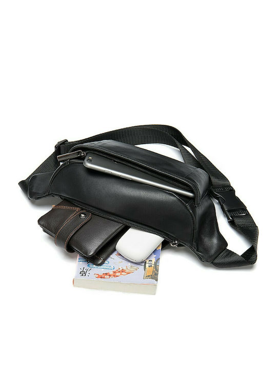 Cardinal Men's Leather Waist Bag Black