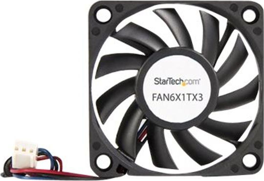 StarTech FAN6X1TX3 Case Fan 60mm 4000rpm 15.49cfm Without LED Lighting And 3-Pin Connection