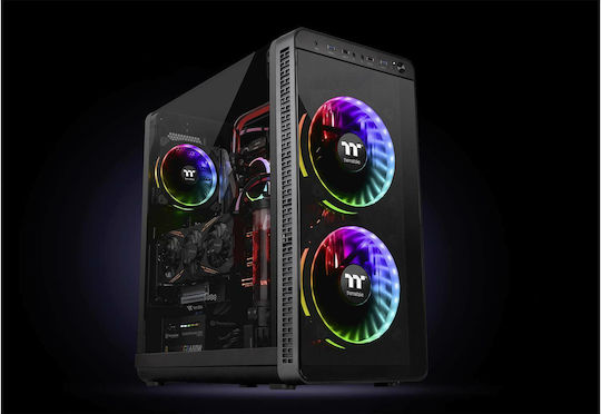 Thermaltake Riing Plus 20 TT Premium Case Fan 200mm Max Fan Speed 1000rpm Max Air Flow 117.96cfm RGB Lighting and Connection 4-Pin PWM