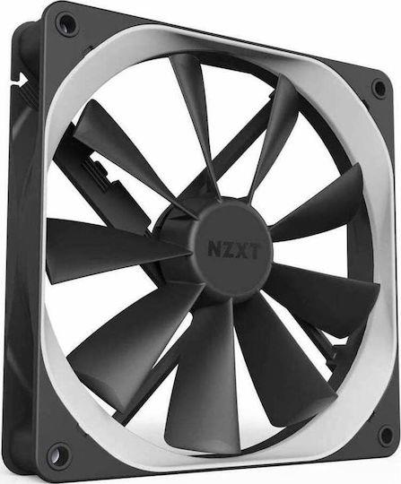 NZXT Aer F120 Gehäuselüfter mit Verbindung 4-Pin PWM 1Stück Schwarz