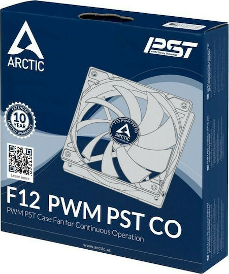 Arctic F12 PWM PST CO Case Fan 120mm (1350rpm / 53cfm) Χωρίς Led Φωτισμό και Σύνδεση 4-Pin