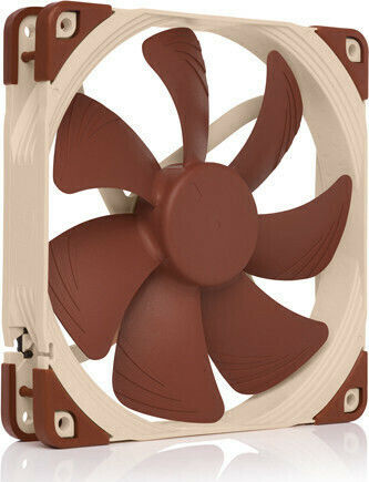 Noctua NF-A14 FLX Case Fan 140mm 1200rpm 67.98cfm Without LEDs Connection 3-Pin 4-Pin Molex Brown