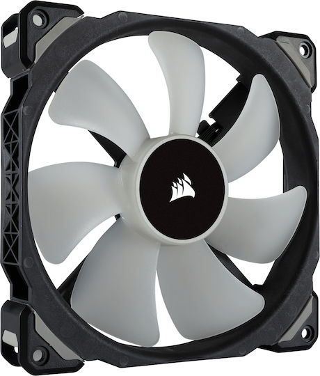 Corsair ML140 Pro Case Fans 1200rpm 55.4cfm with RGB Lighting and 4-Pin PWM Connection Pack of 2
