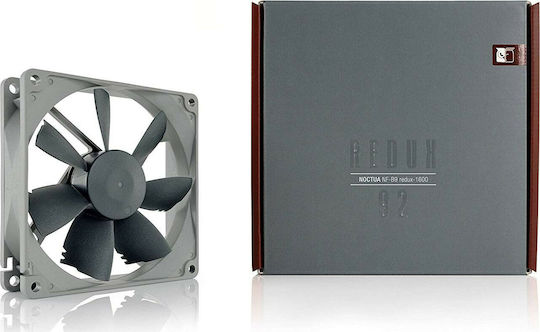Noctua NF-B9 redux-1600 Case Fan 92mm (1600rpm / 37.85cfm) Without LED Lighting And 3-Pin Connection Gray