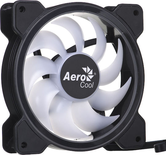 Aerocool Saturn 12F Case Fan 120mm 1000rpm 35.8cfm with ARGB Lighting and 6-Pin Connection