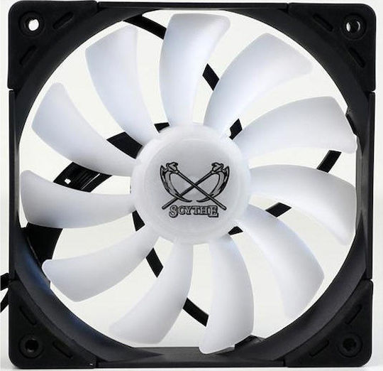 Scythe Kaze Flex 120 PWM Gehäuselüfter mit RGB Beleuchtung und Verbindung 4-Pin 1Stück Schwarz