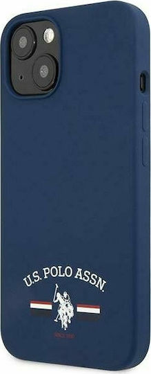 U.S. Polo Assn. Silicone Logo Back Cover Silicone Navy Blue (iPhone 13 mini)