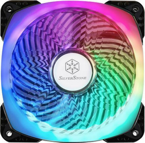 Silverstone AP124 Case Fans 120mm (1800rpm / 25.5cfm) with ARGB Lighting and 4-Pin PWM Connection