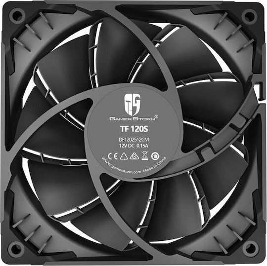 Deepcool TF120 S Case Fan (1800rpm / 37.1cfm) Χωρίς Led Φωτισμό και Σύνδεση 4-Pin PWM