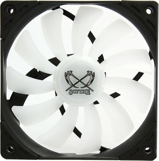 Scythe Kaze Flex 120 (RN) Ventilator Pentru Carcasă (1800rpm / 79.76cfm) cu Iluminare RGB și Conexiune 3-Pin