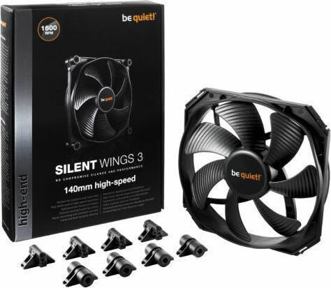 Be Quiet Silent Wings 3 High-speed Case Fan 140mm (1600rpm / 77.57cfm) Χωρίς Led Φωτισμό και Σύνδεση 3-Pin