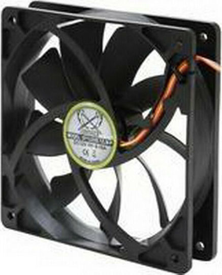 Scythe Slip Stream Вентилатор за Кутия 120мм (1300rpm / 74.25cfm) Без Светодиодно Осветление и Свързване 4-пинов Молекс / 4-изводна ШИМ
