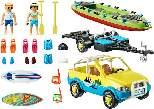 Playmobil Семейно забавление Beach Car with Canoe за 4+ години години