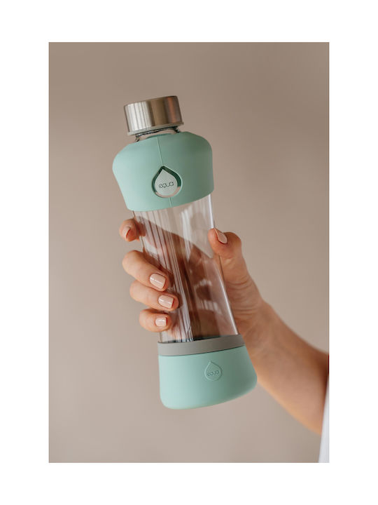 Equa Eco-friendly Glass Water Bottle with Screw Cap Active Mint 550ml