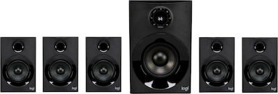 Logitech Z607 Ασύρματα Ηχεία Υπολογιστή 5.1 με Bluetooth και Ισχύ 80W σε Μαύρο Χρώμα