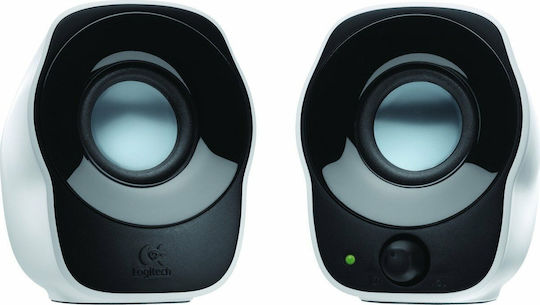 Logitech Z120 Ηχεία Υπολογιστή 2.0 με Ισχύ 1.2W σε Λευκό Χρώμα
