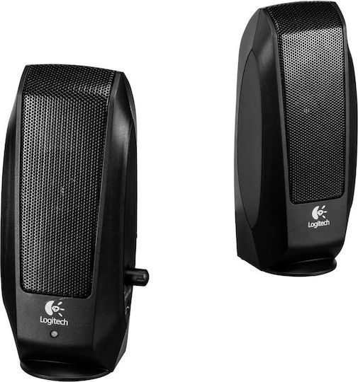 Logitech S120 Difuzoare de Calculator 2.0 cu Putere 2.3W în Negru Culoare