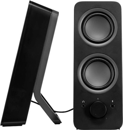 Logitech Z207 Безжични компютърни тонколони Компютърни тонколони 2.0 с Bluetooth и мощност 10W в Черен цвят