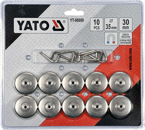 Yato YT-08690 Кукли с магнит Метални сребърен 10бр