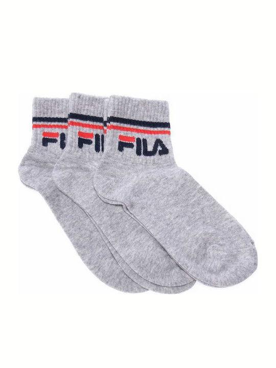FILA Athletic Kids' Ankle Socks Gray 3 Pairs