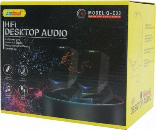 Andowl Q-C33 2.0 Speakers Black