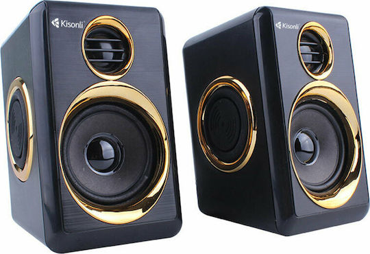 Kisonli T-005 2.0 Speakers 3W Black