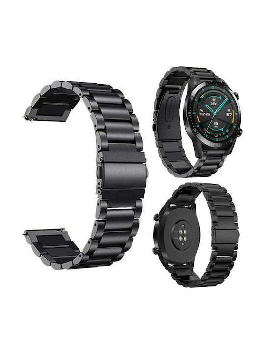 Strap Stainless Steel Black (Huawei Watch 3 / Huawei Watch GT 2 Pro)