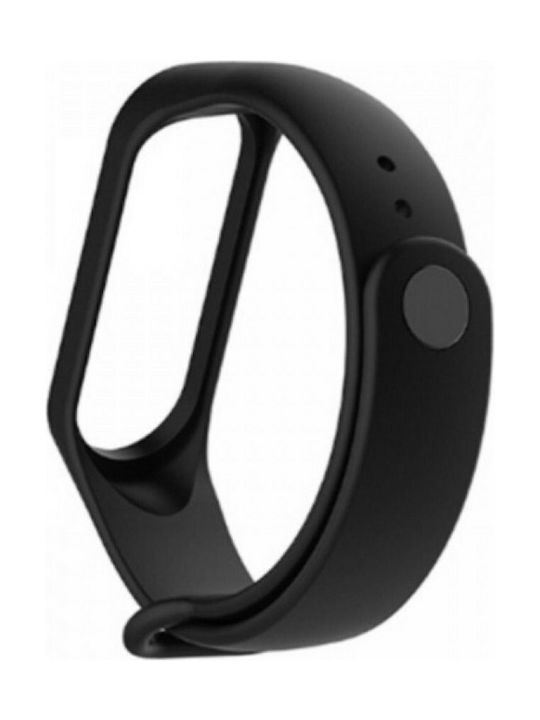 Strap Silicone with Pin Black (Mi Smart Band 5/Mi Smart Band 6) 001071601A