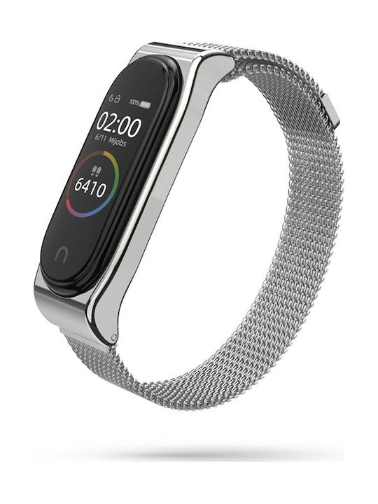 Tech-Protect Milanese Strap Stainless Steel Silver (Mi Smart Band 5/Mi Smart Band 6)