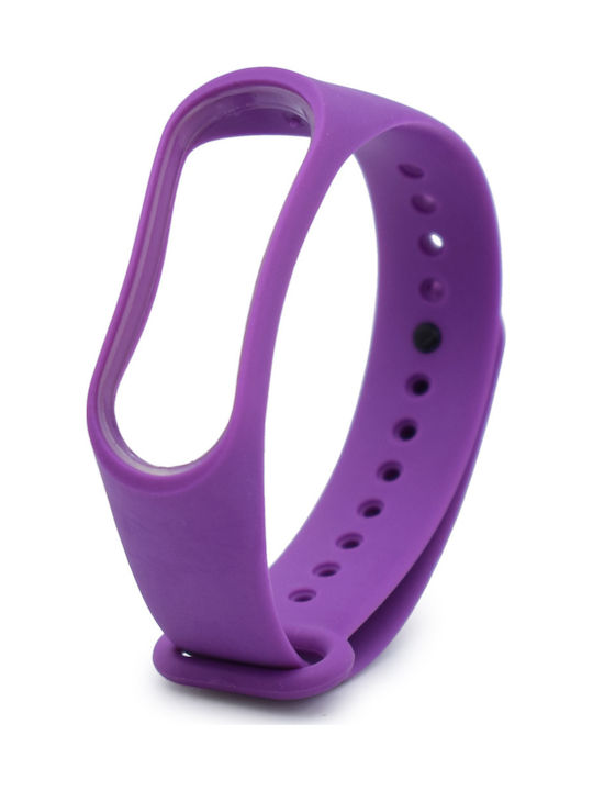 Λουράκι Σιλικόνης Μωβ (Mi Band 3/4)