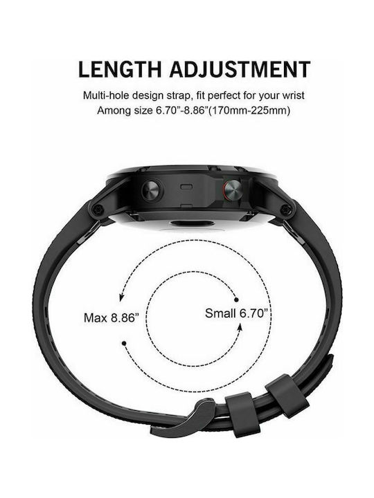 Tech-Protect Strap Silicone Black (Garmin Fenix 3/5X/3HR/5X Plus/6X/6X Pro)