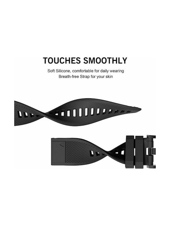 Tech-Protect Strap Silicone Black (Garmin Fenix 3/5X/3HR/5X Plus/6X/6X Pro)